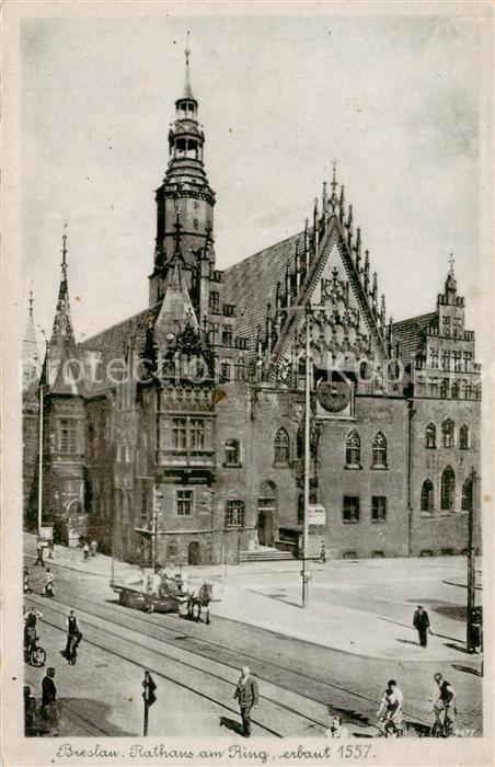 Breslau Niederschlesien Rathaus am Ring