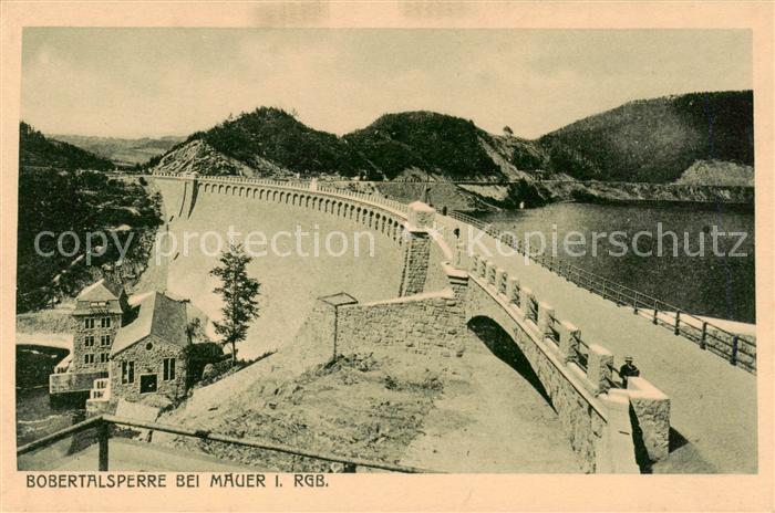Bobertalsperre Mauer Riesengebirge PL Staumauer