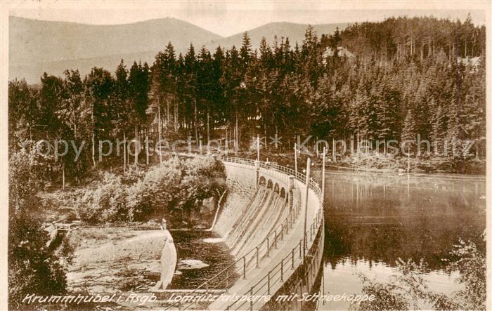 Krummhuebel Karpacz Riesengebirge PL Lomnitztalperre mit Schneekoppe