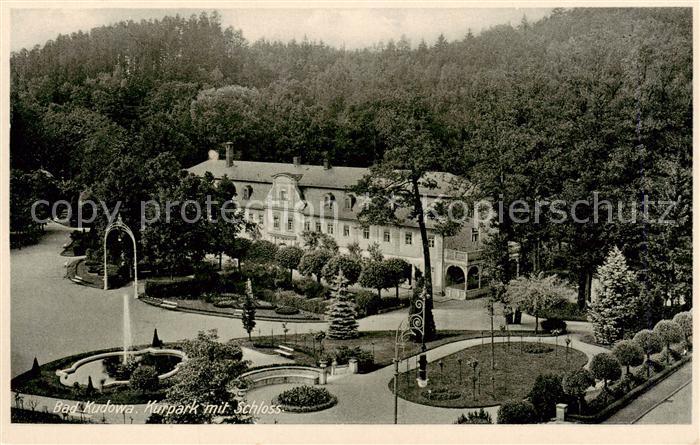Bad Kudowa Kudowa-Zdroj Niederschlesien PL Kurpark mit Schloss