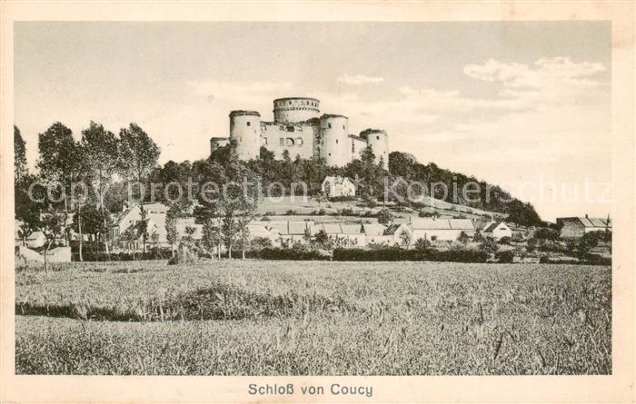 Coucy Ardennes Schloss von Coucy