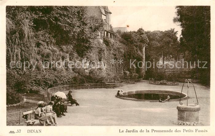 Dinan 22 Cotes-d Armor Le Jardin de la Promenade des Petits Fosses