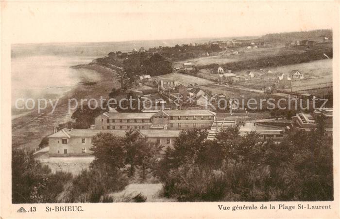 Saint-Brieuc 22 Cotes-d Armor Vue generale de la Plage St Laurent