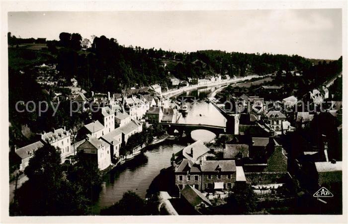 Dinan 22 Cotes-d Armor Vue prise du Viaduc de Lanvallay