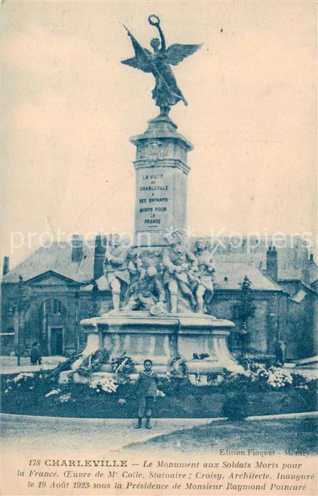Charleville -Mezieres 08 Le Monument aux Soldats Morts pour la France