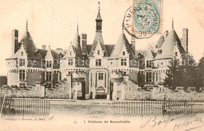 Chateau de Bonnetable 72 Sarthe Vue d ensemble