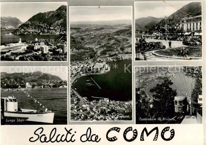 Como Lago di Como Panorama Lungo Lago Panorama en Brunate Funicolare di Brunate