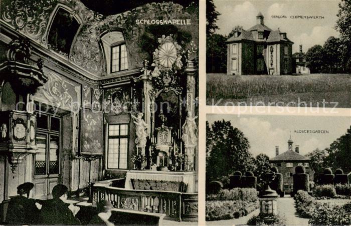 Soegel Schlosskapelle Schloss Clemenswerth Klostergarten