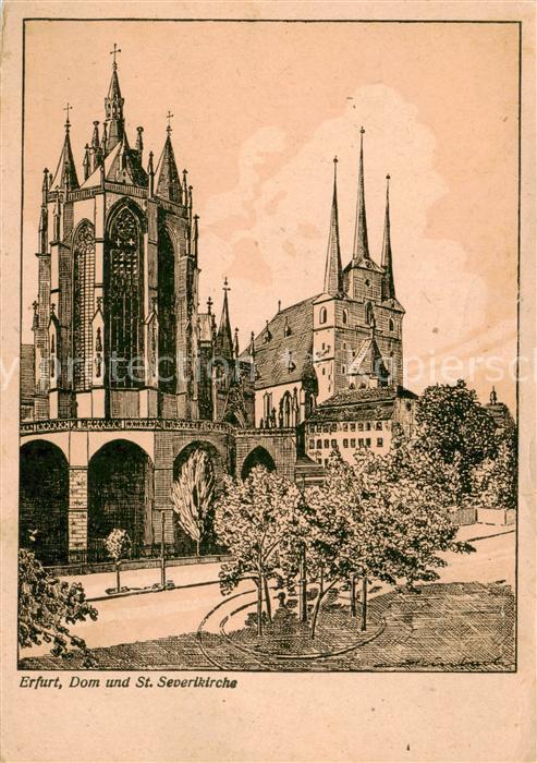 ERFURT  CITY Dom und St Severikirche