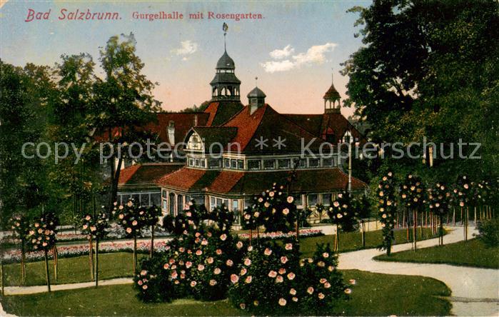 Bad Salzbrunn Szczawno-Zdroj PL Gurgelhalle mit Rosengarten