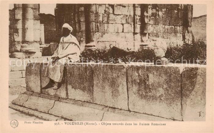 Volubilis Maroc Objets trouves dans les Ruines Romaines