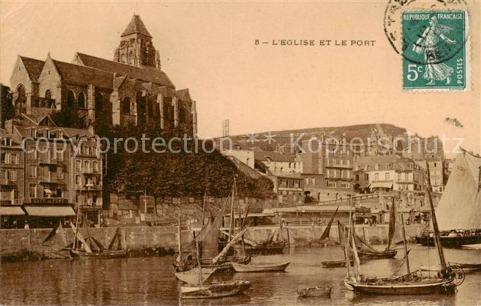 Mesnil-Val Criel-sur-Mer 76 Eglise et le Port