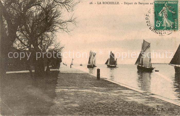 La Rochelle 17 Depart de Barques