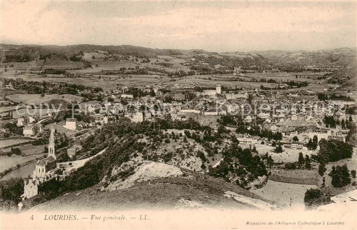 Lourdes 65 Vue generale aerienne