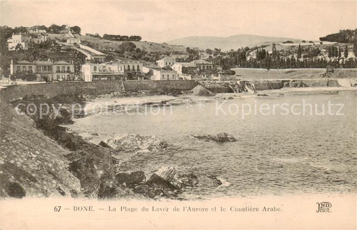 Bone Annaba Algerie La Plage du Lever de l’Aurore et le Cimetiere Arabe