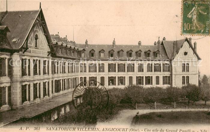 Angicourt Sanatorium Villemin Une aile du Grand Pavillon