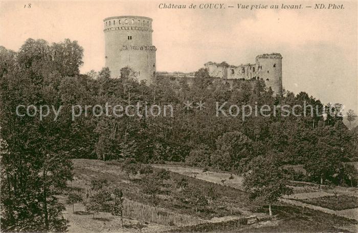 Coucy-le-Chateau-Auffrique 02 Aisne Vue prise au levant