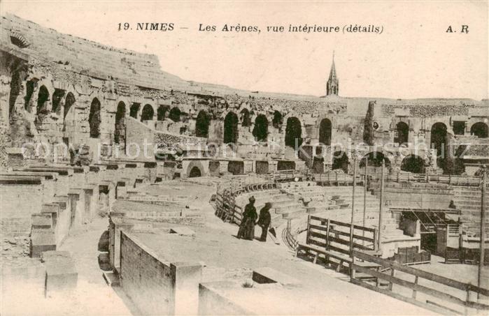 Nimes 30 Les Arenes vue interieure