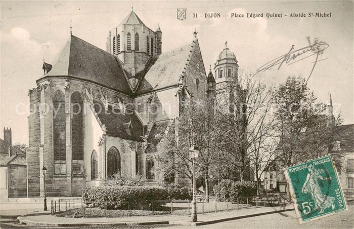 Dijon 21 Cote-d Or Place Edgard Quinet Abside St Michel