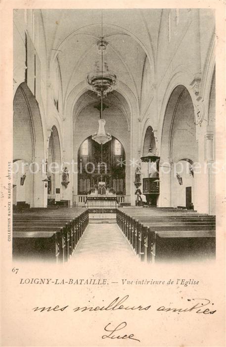 Loigny-la-Bataille 28 Eure-et-Loir Vue interieure de l'Eglise