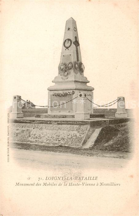 Loigny-la-Bataille 28 Eure-et-Loir Monument des Mobiles de la Haute Vienne a Neu