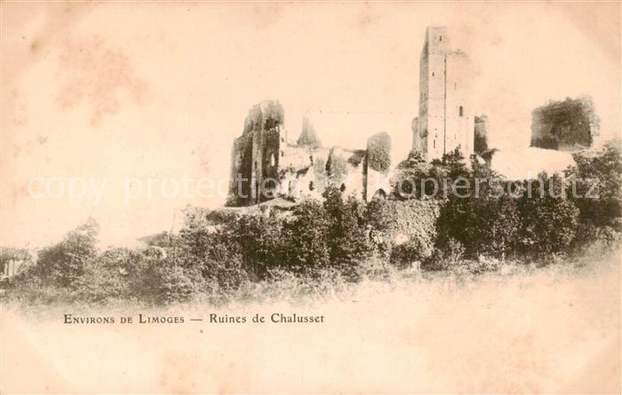 Limoges 87 Ruines de Chalusset