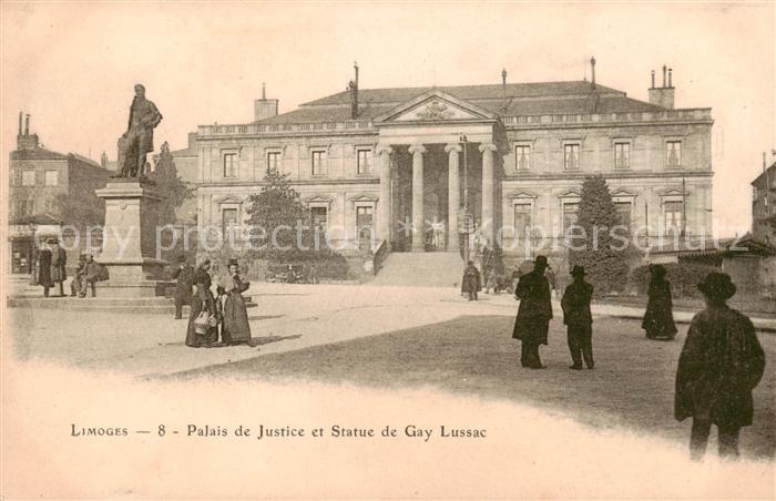 Limoges 87 Palais de Justice et Statue de Gay Lussac