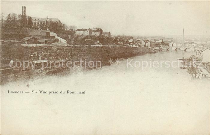 Limoges 87 Vue prise du Pont Neuf