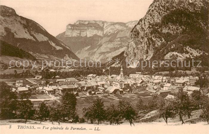 Thones 74 Haute-Savoie Vue Generale et Parmelan Alpes Massiv des Bornes