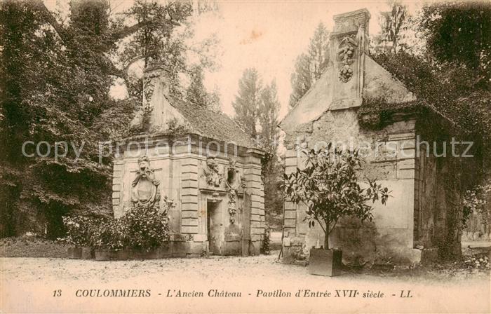 Coulommiers 77 Seine-et-Marne Ancien Chateau Pavillon d’Entree XVIIe siecle