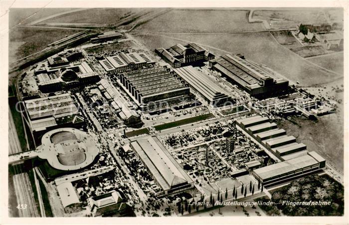 LEIPZIG Sachsen Ausstellungsgelaende Fliegeraufnahme
