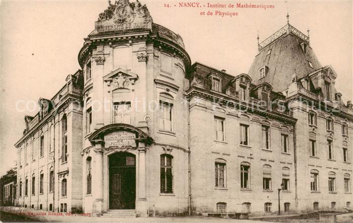 Nancy 54 Institut de Mathematiques et de Physique