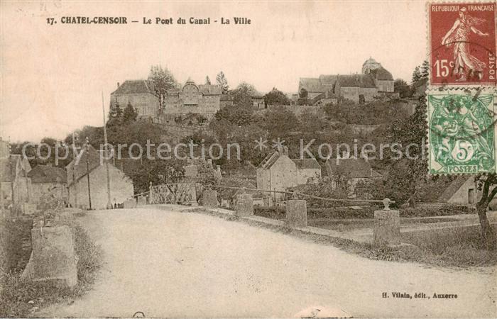 Chatel-Censoir Le Pont du Canal La Ville