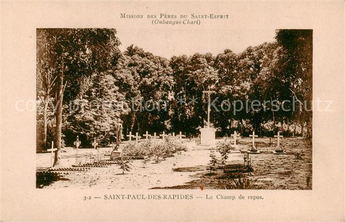 Oubangui Chari Zentralafrikanische Republik Saint Paul des Rapides Le Champ de r