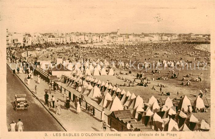 Les Sables-d Olonne 85 Vue generale de la Plage