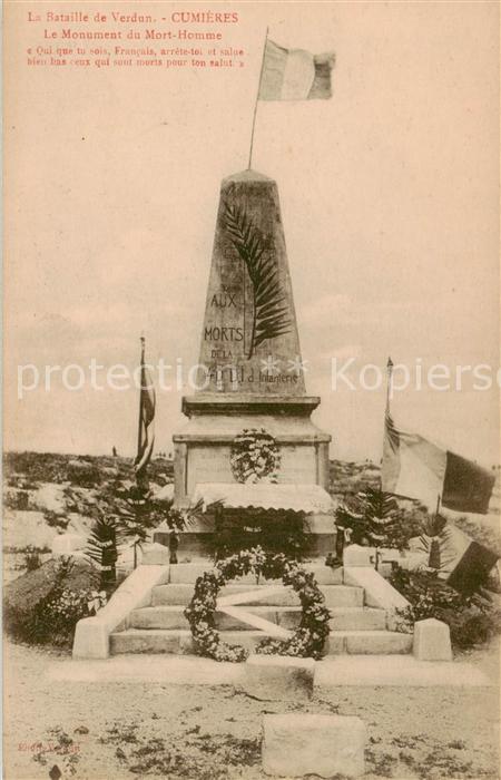 Cumieres La Bataille de Verdun Le Monument du Mort Homme
