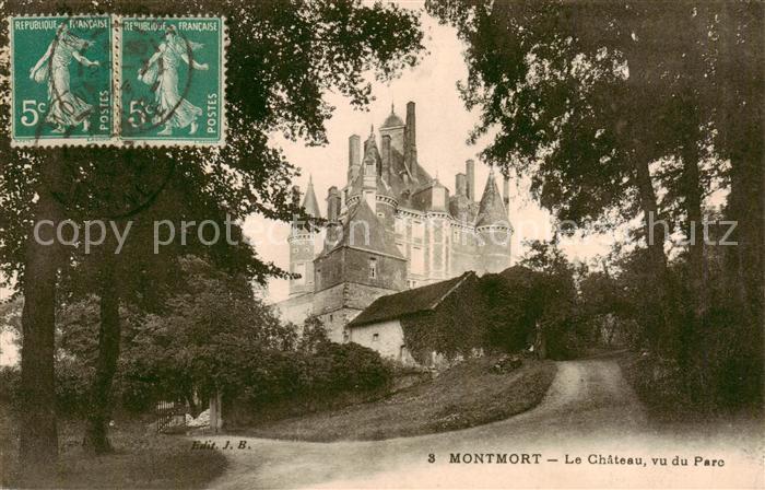 Montmort -Lucy 51 Le Chateau vu du Parc