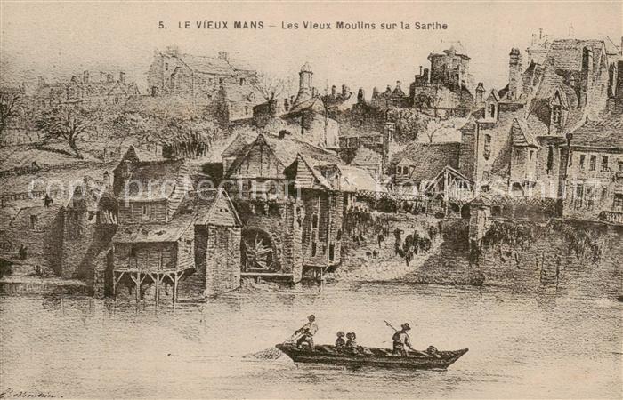 Le Mans Sarthe Les Vieux Moulins sur la Sarthe