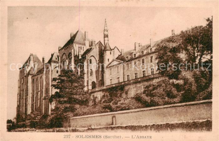 Solesmes 72 Sarthe Abbaye