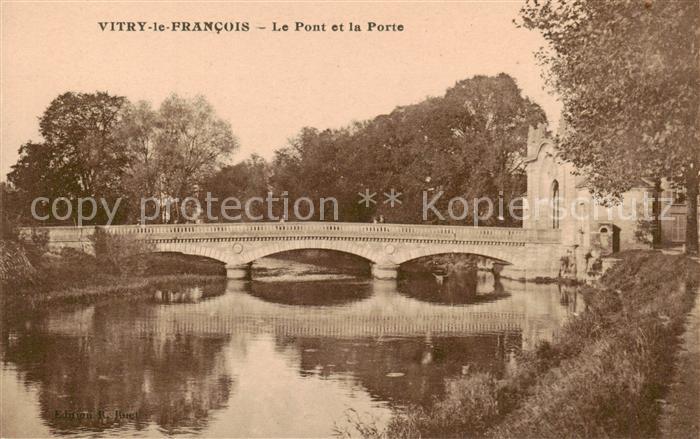 Vitry-le-Francois 51 Marne Le Pont et la Porte