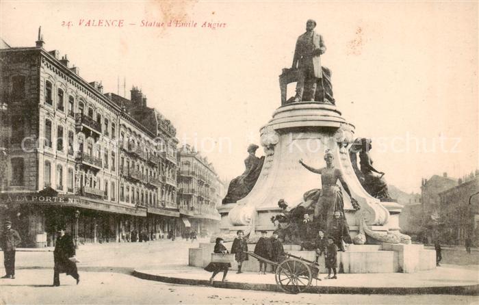 Valence 26 Statue d’Emile Augier