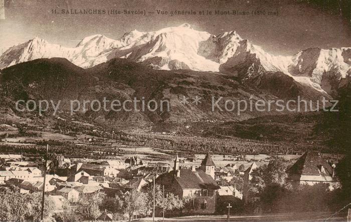 Sallanches 74 Haute-Savoie Vue generale et le Mont Blanc