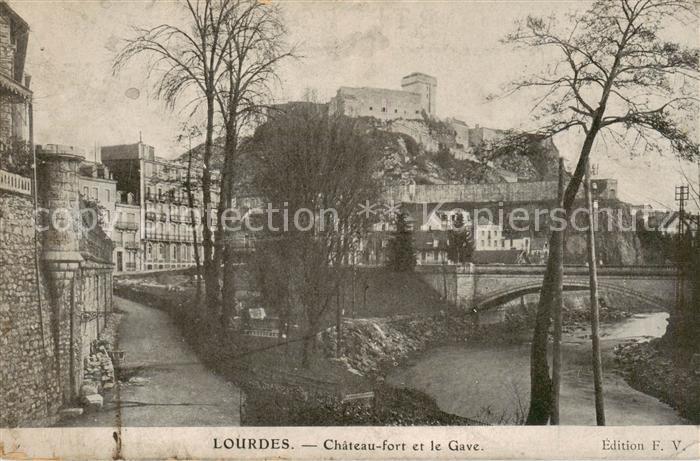 Lourdes 65 Chateau fort et le Gave