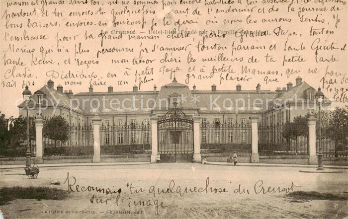 Le Creusot 71 Hotel Dieu Fonde par le Famille Schneider