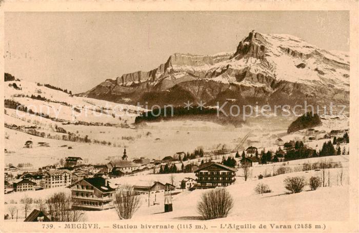 Megeve 74 Haute-Savoie Station hivernale L’Aiguille de Varan