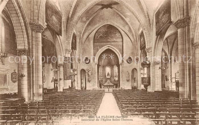 La Fleche 72 Sarthe Interieur de l’Eglise Saint Thomas