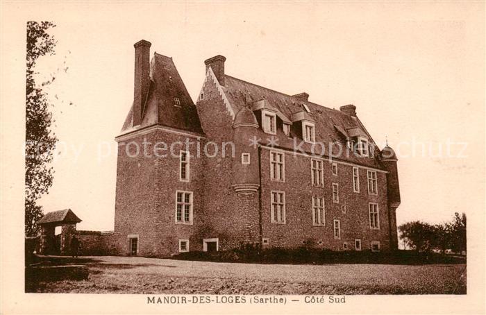 Manoir-des-Loges Le Mans Sarthe Vue d’ensemble Cote Sud