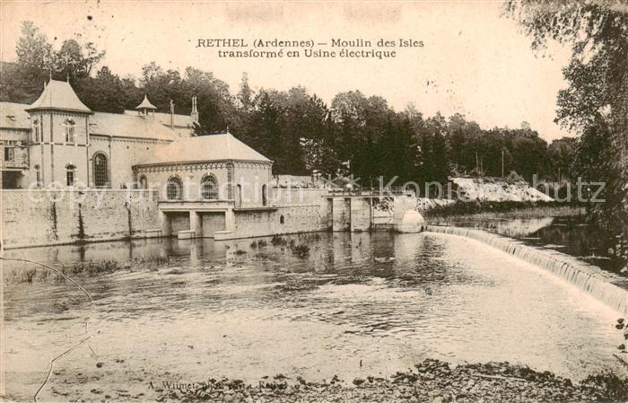 Rethel 08 Ardennes Moulin des Isles transforme en Usine electrique