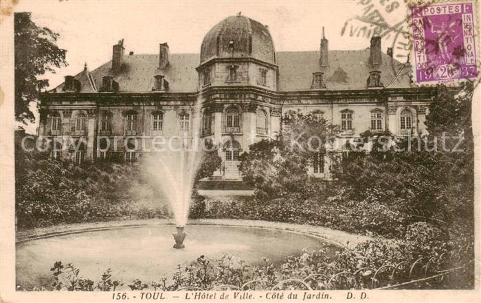 Toul 54 Hotel de Ville Cote du Jardin