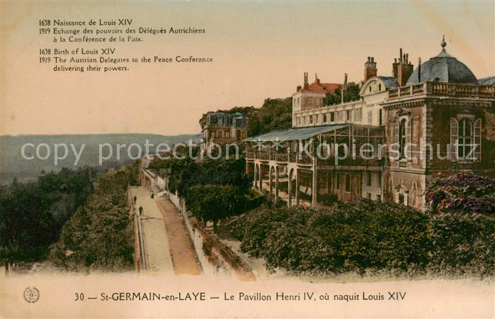 St-Germain-en-Laye Le Pavillon Henri IV ou naquit Louis XIV